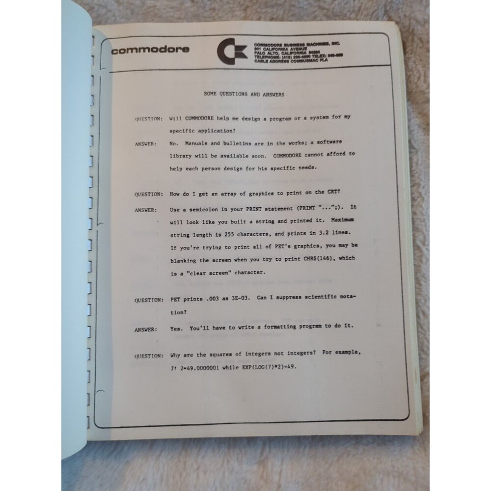 Commodore Complete Programming Coding Usage Manual Large Spiral Bound Repro Vtg - Picture 14 of 16